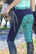 Buckwild Curvy High-Waist Breech Peacock