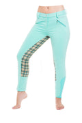 Signature Mid-Waist Breech | Light Blue + Plaid