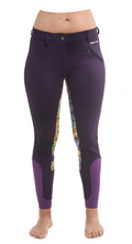 Curvy Mare | High-Waist Breech | Purple + Painted Ponies | No Side Pocket